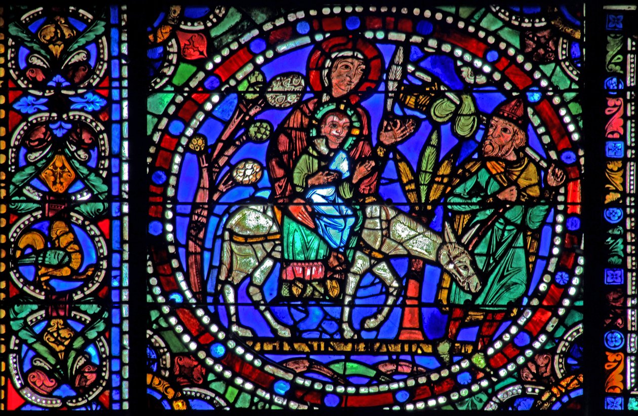 The Life of Christ-vinduet: Fly til Egypt - og retur (w50) av French School