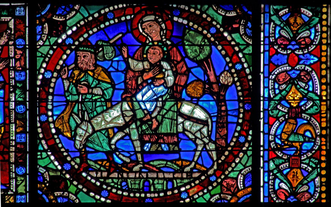 The Life of Christ window: Flight into Egypt - the return (w50) av French School