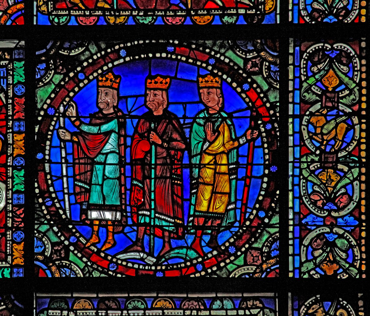 The Life of Christ-vinduet: Magiene på reise (w50) av French School