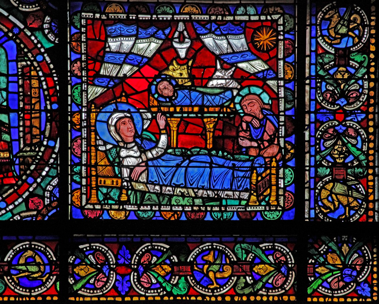 The Life of Christ window: The Nativity (w50) av French School