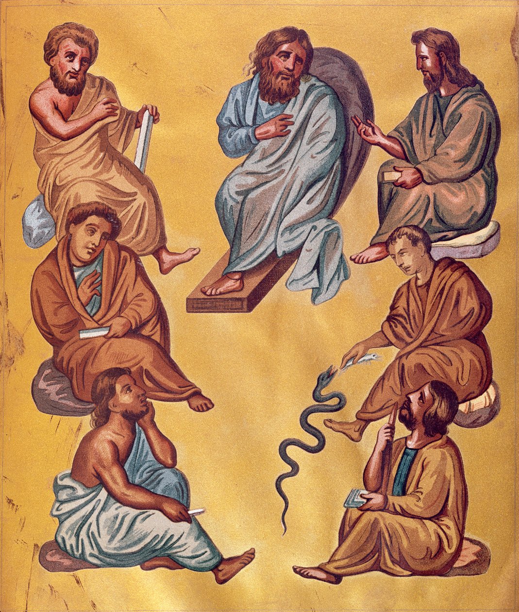Antikkens hovedleger, fascimile fra Codex Constantinopolitanus of Dioscorides av French School