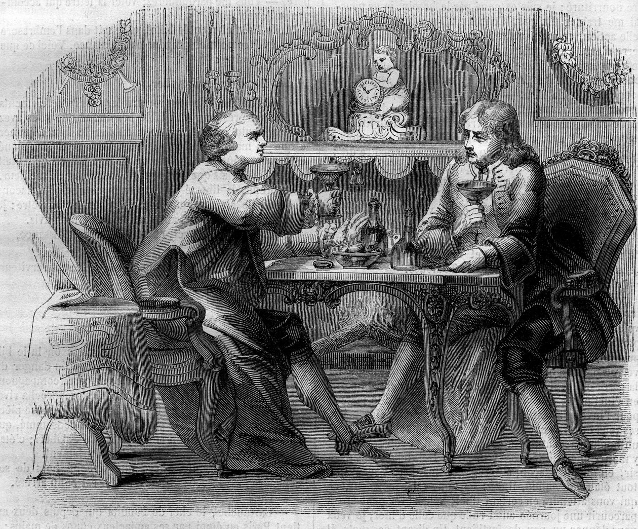 The Marquis de Nointel offering a lunch at the bandit Cartridge (Louis Dominique Cartridge said av French School