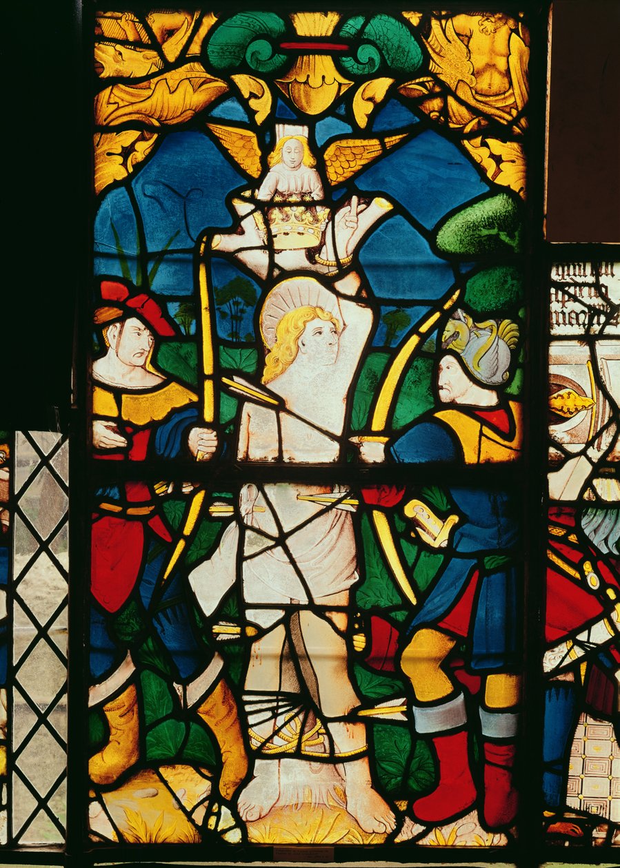 The Martyrdom of St. Sebastian, fra kirken St. John dElbeuf av French School