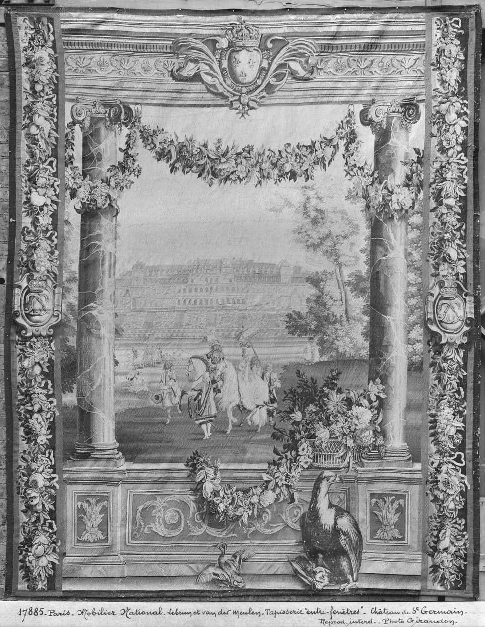The Months or Royal Residences billedvev, Chateau Saint-Germain-en-Laye, ca. 1676-80, Gobelins Factory (se også 391187) av French School