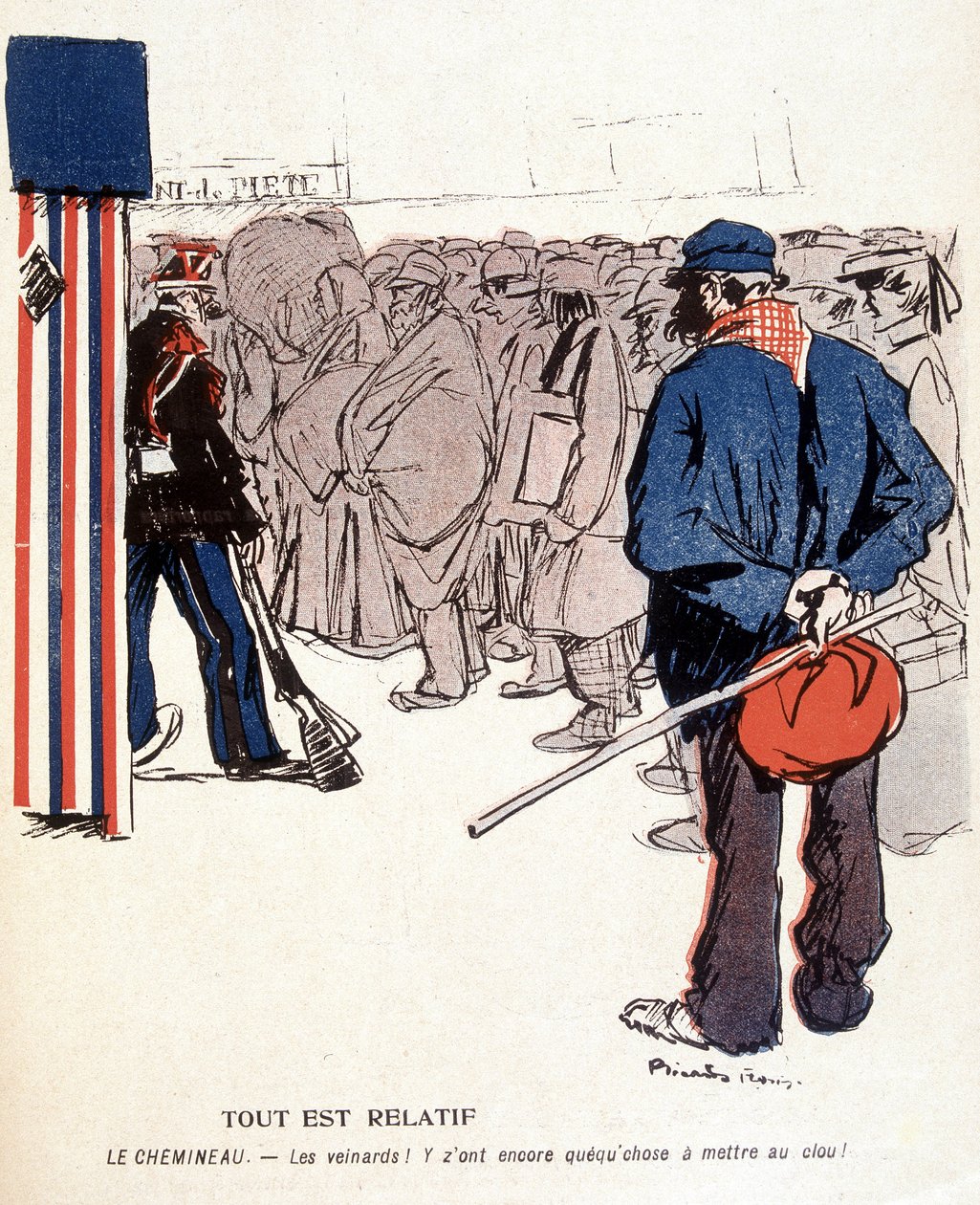 Fromhetsberget: Alt er relativt, jernbanen: de heldige, de har fortsatt noe å sette på spikeren - i "Platen med smør""" n¡du 03.06.1905 av French School