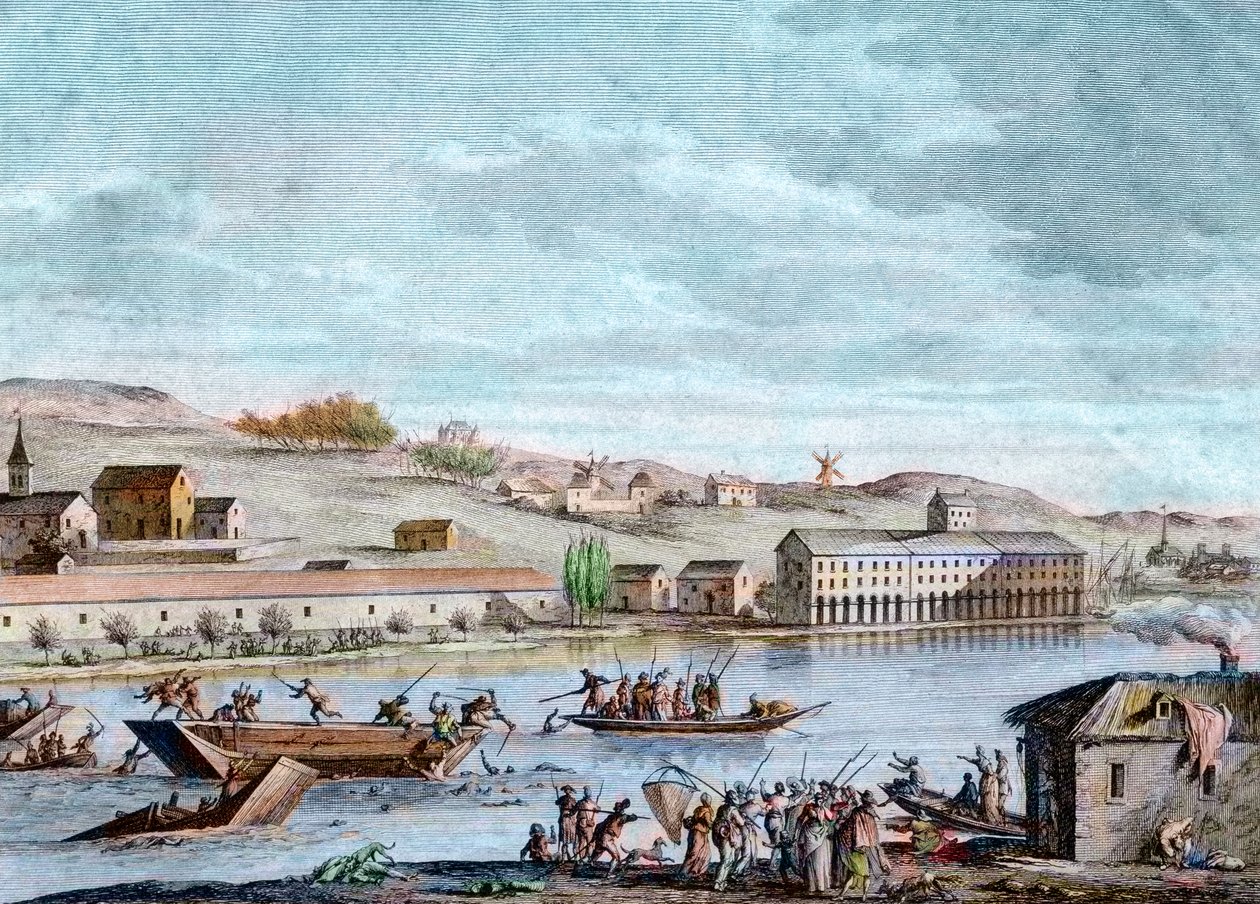 Nantes-drukningen, Reign of Terror, 1793 av French School
