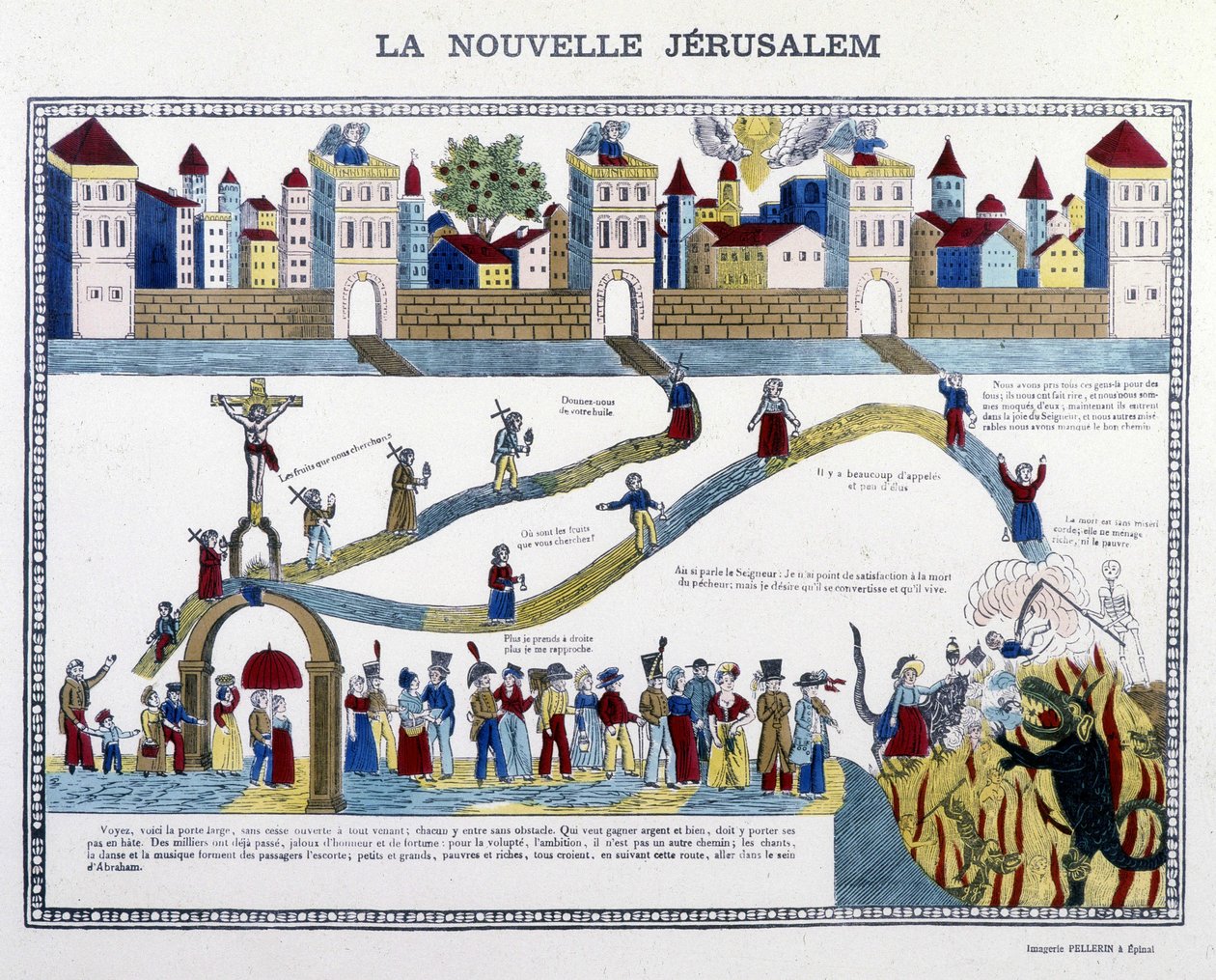 The New Jerusalem: the Last Judgment - bilde av Epinal av French School