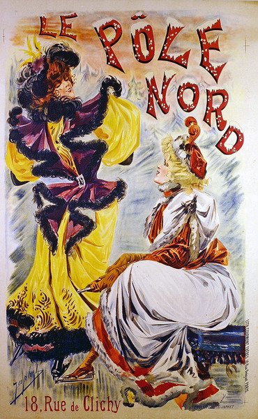 Nordpolen (farge litho) av French School