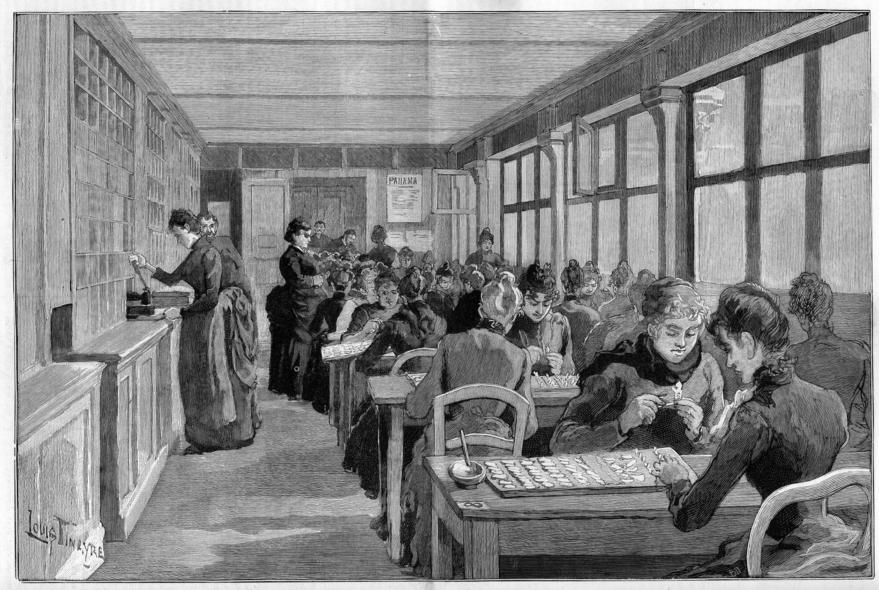 Panama Bond Ranking Workshop i Paris i 1888. av French School