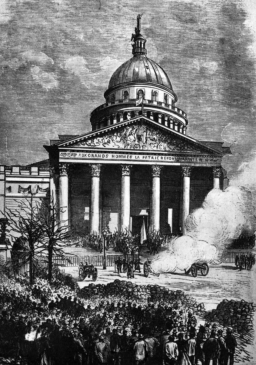 Paris Panthéon som hovedkvarter for Paris-kommunen, sent 19 av French School