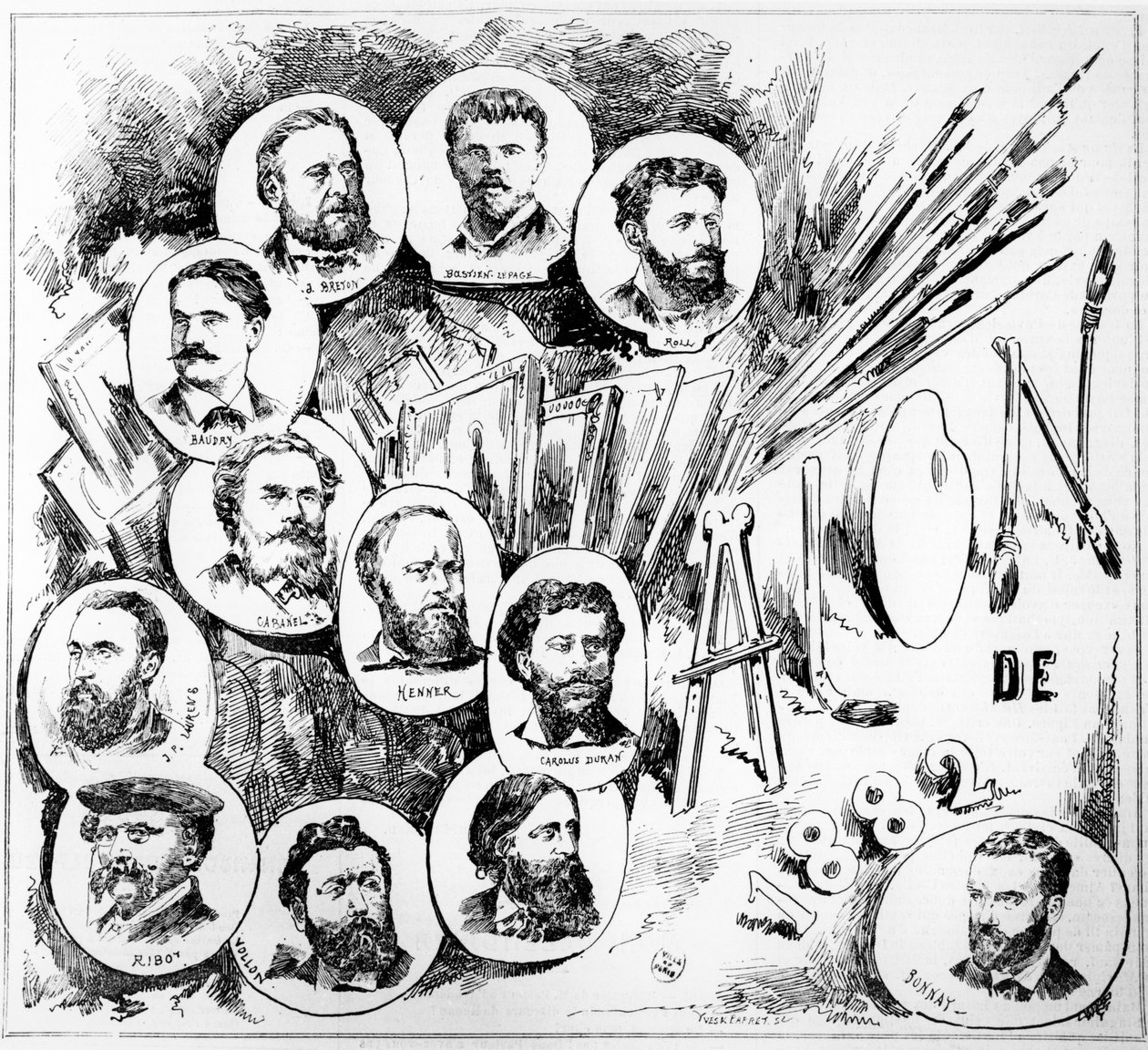 Paris-salongen fra 1882 av French School