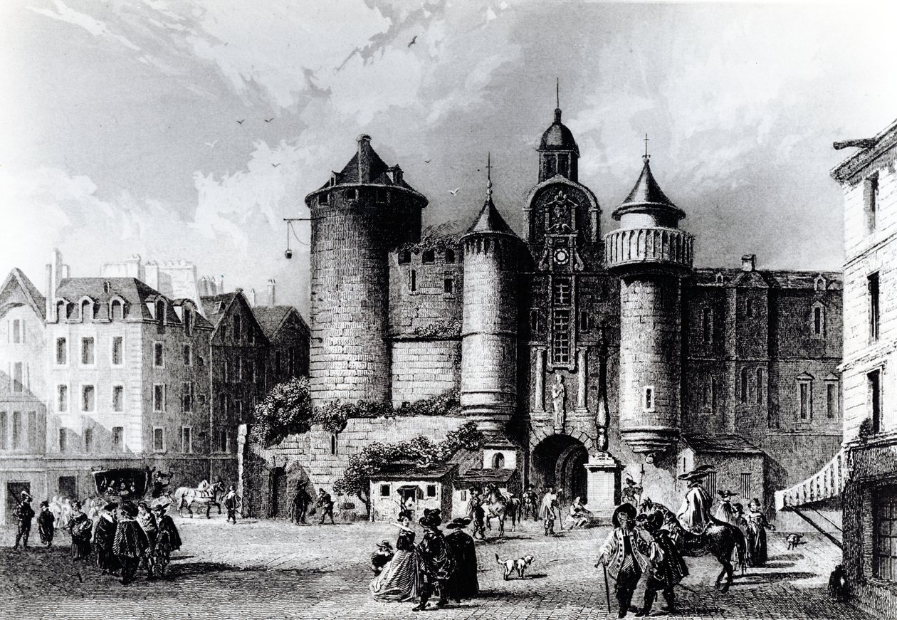 Petit Chatelet på det syttende århundre av French School