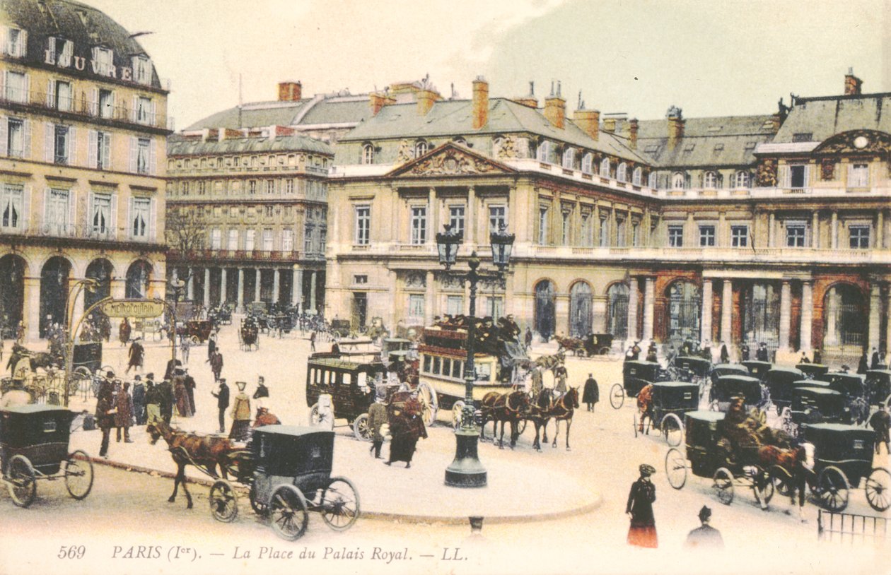 Place du Palais Royal i Paris, 1910 av French School