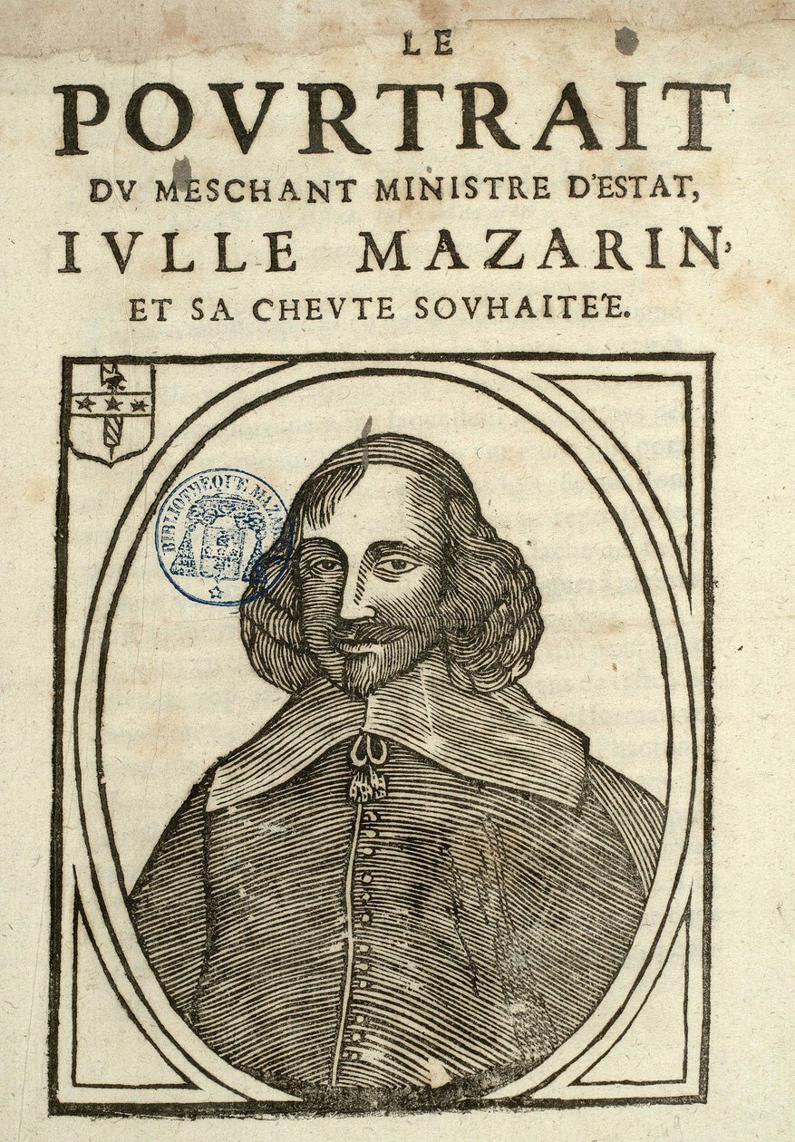 Portrettet av den onde statsministeren, Iulle Mazarin og hans ønskede djevel, Politisk brosjyre under slyngen av French School