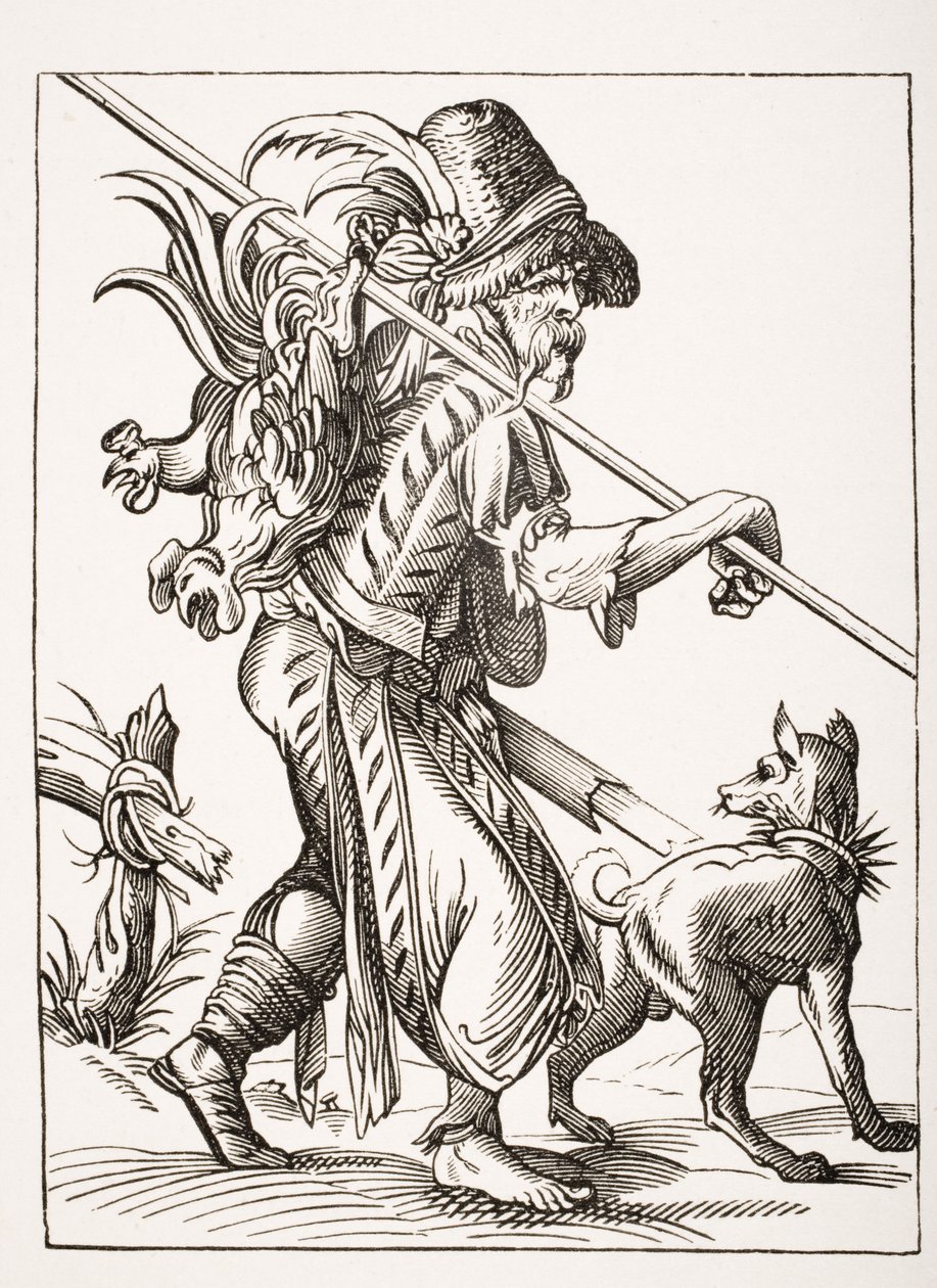 The Poulterer, etter en illustrasjon fra 1500-tallet tegnet og gravert av Jost Amman (1539-91) fra 