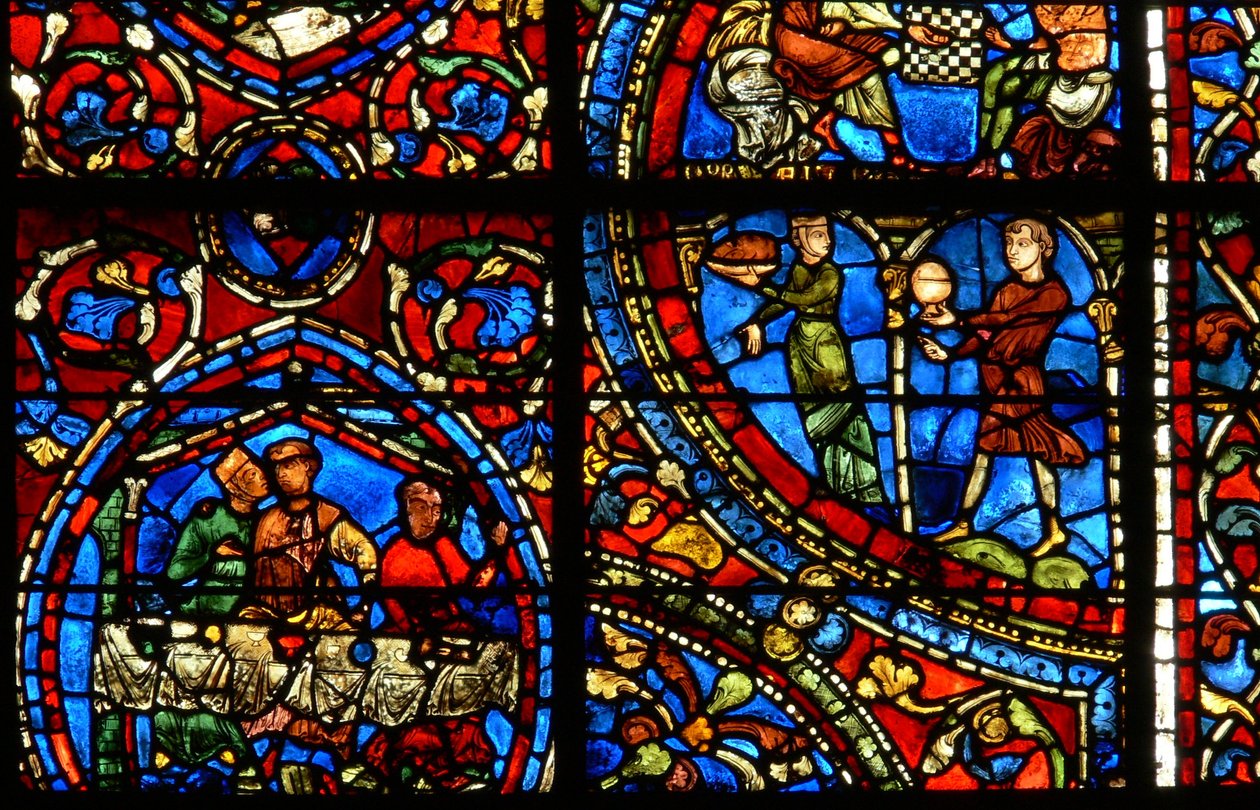 The Prodigal Son-vinduet: Mat og drikke til festen (w35) av French School