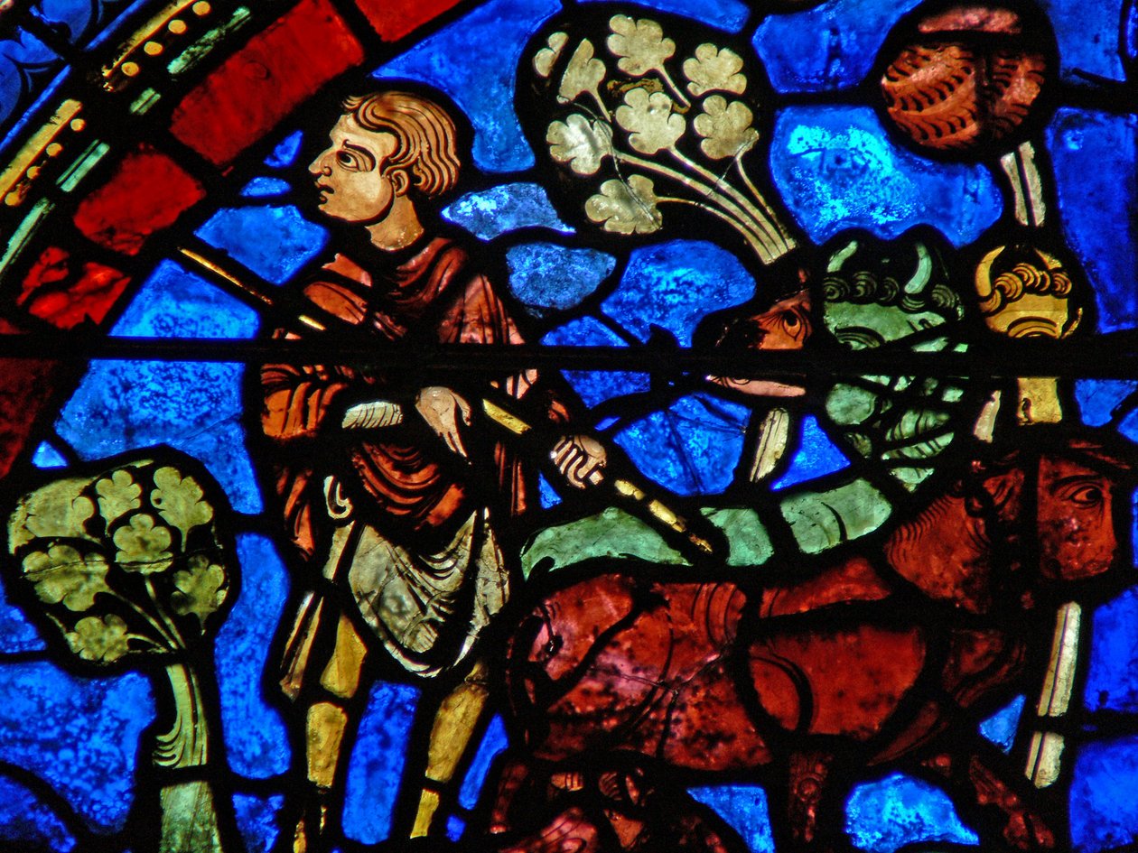 The Prodigal Son-vinduet: eldste sønn ser på far som gir sin arv (w35) av French School