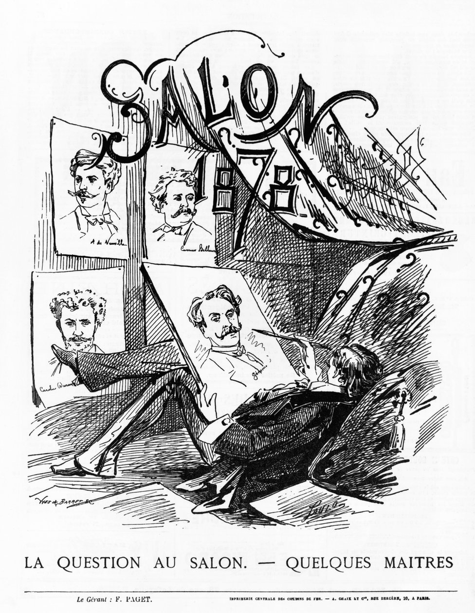 Spørsmålet på salongen - Noen mestere? Paris-salongen fra 1878 av French School