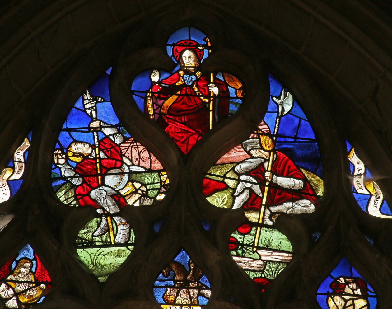 The Resurrection (pelikanen med ungene sine nedenfor) av French School