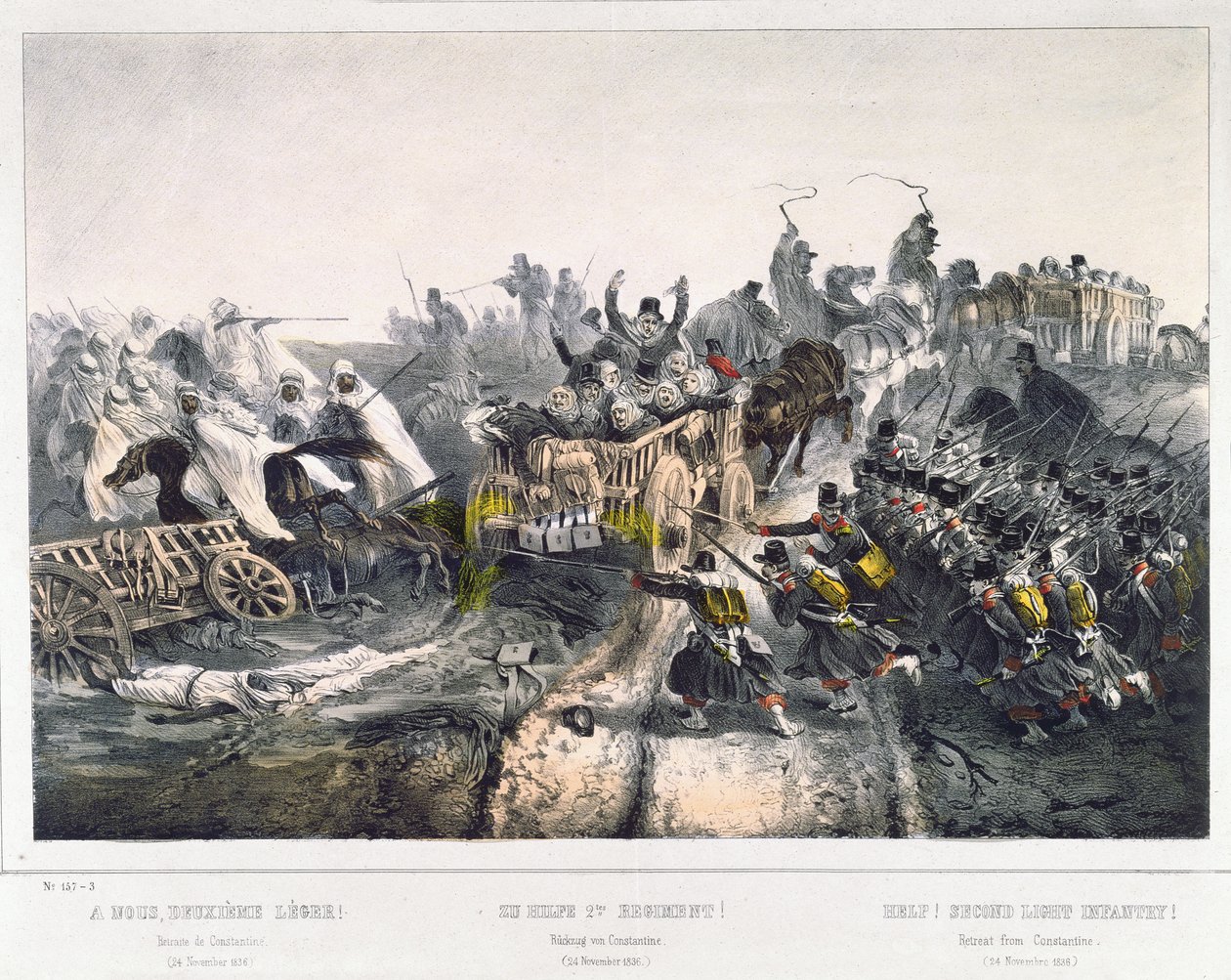Franskmennenes tilbaketrekning fra Konstantin 24. november 1836 av French School