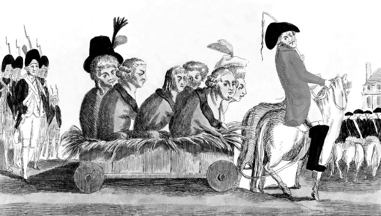 Returen fra Varennes, den 21. juni 1791 av French School