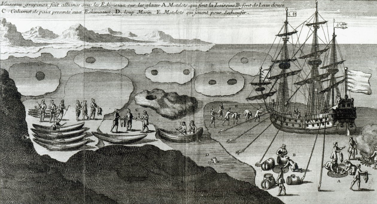 The Ship Making Alliance with the Eskimoene, fra 