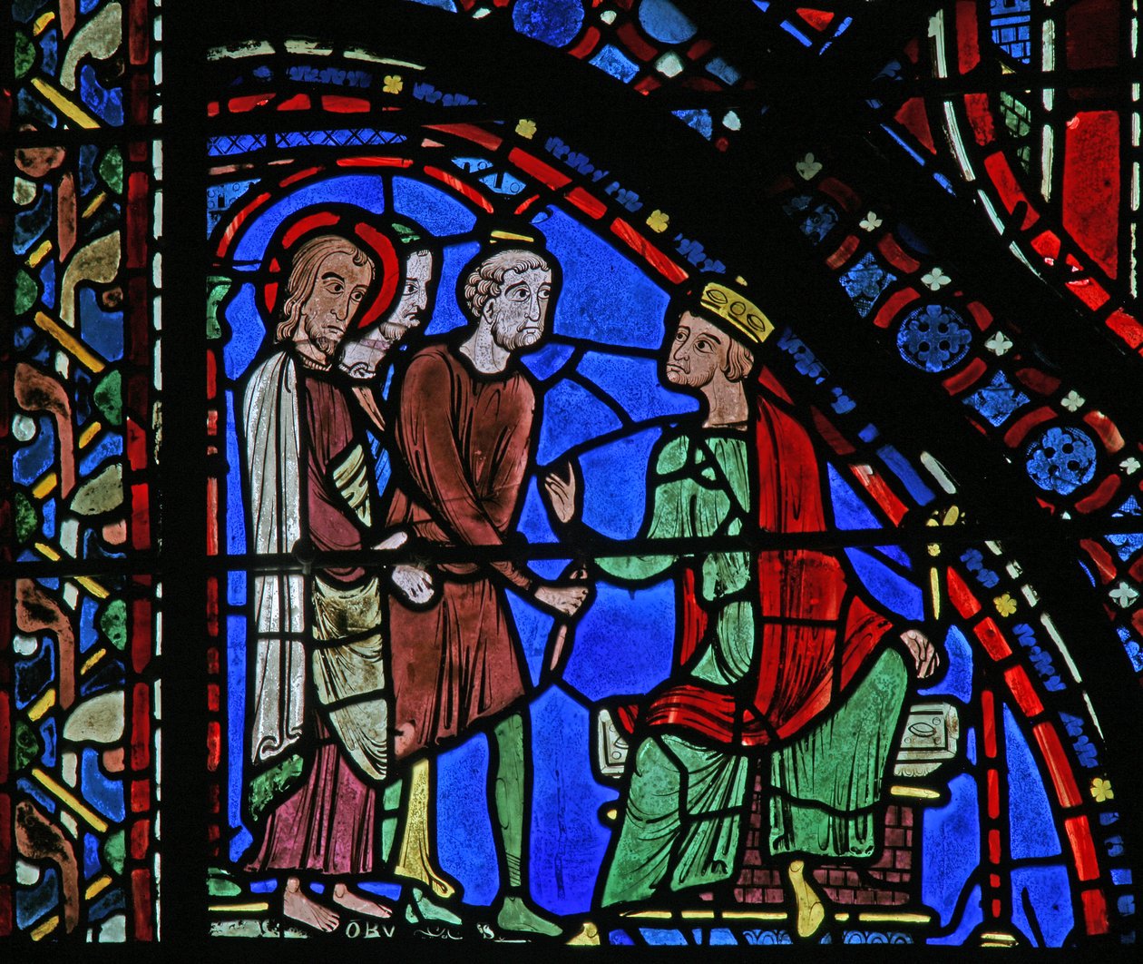 The St James Window: James before Herodes (w5) av French School