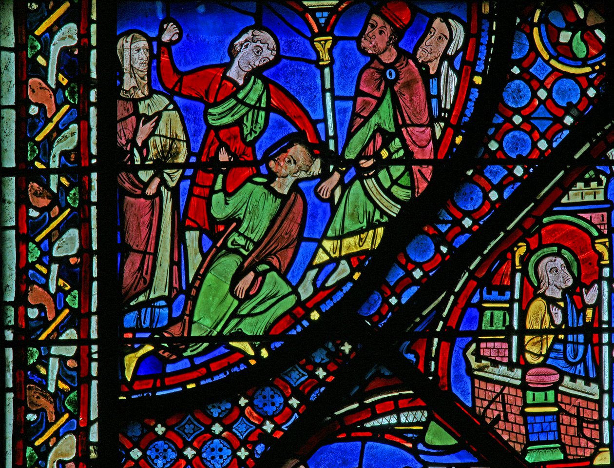 St James Window: Josias blir slått ned (w5) av French School