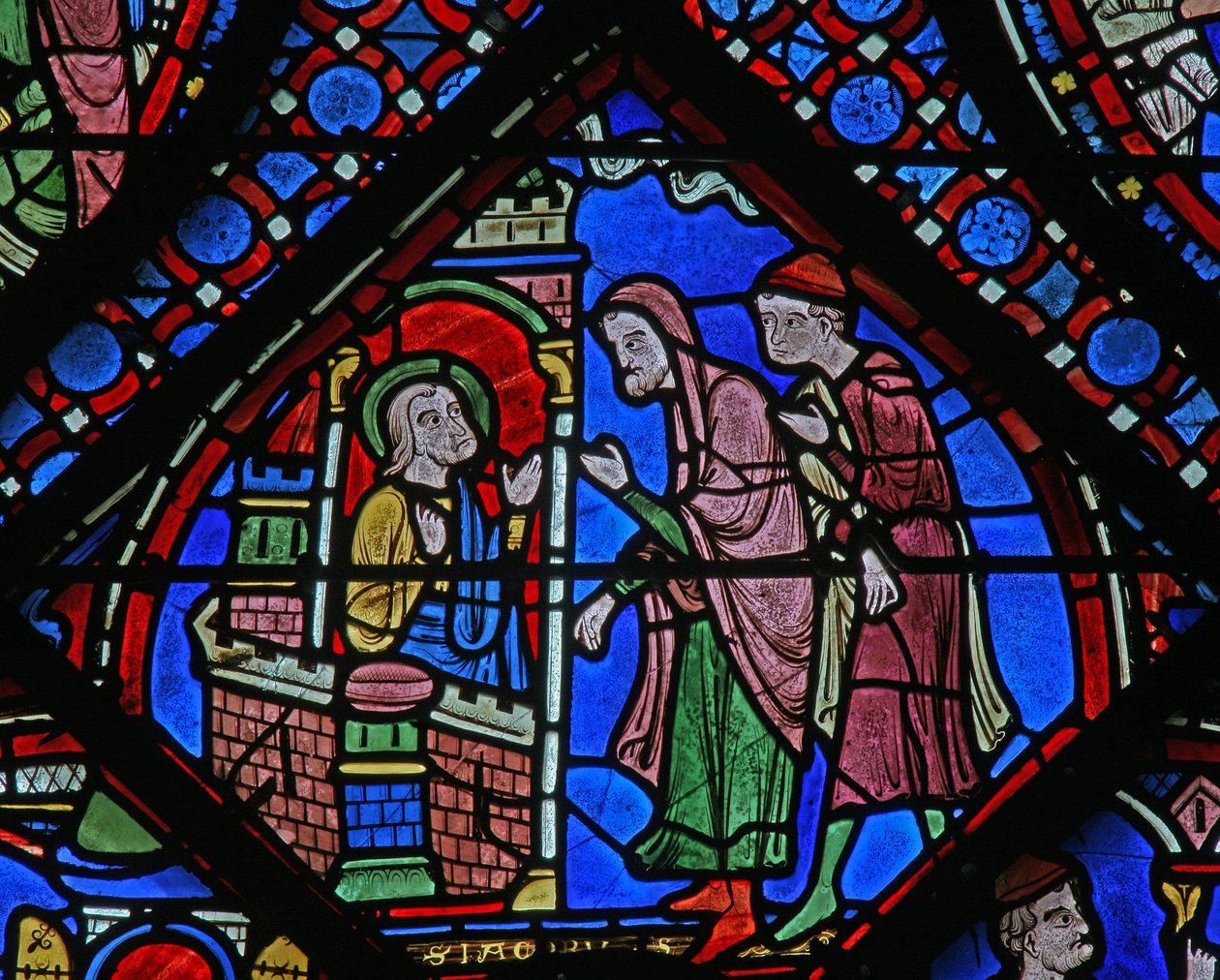 The St James Window: henvender seg til folk fra fengsel (w5) av French School