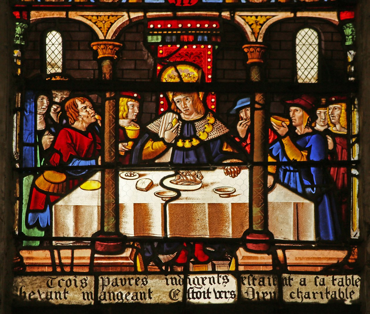 St Louis-vinduet: Louis mater de fattige av French School