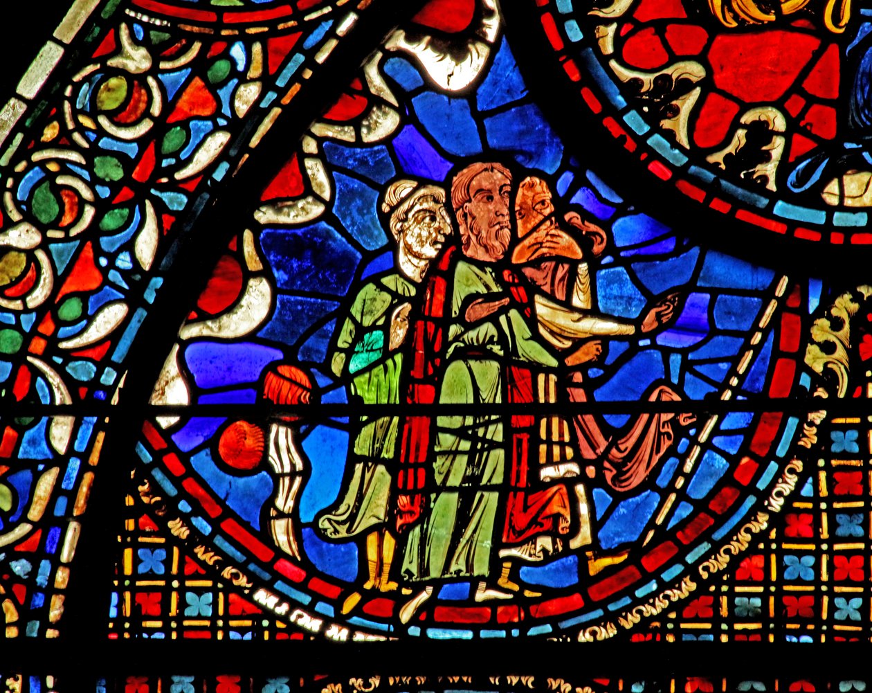 St Lubin-vinduet: eksoriserer et hus i nærheten av Chartres. (w45) av French School