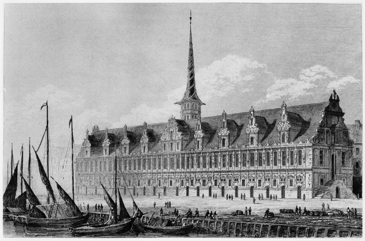 Børsen, København, 1846 av French School