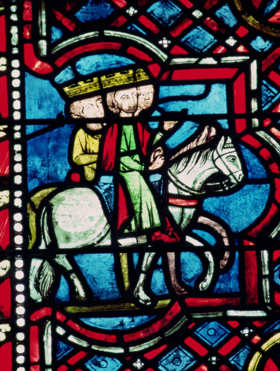 The Three Magi on Horseback, 1200-tallet av French School