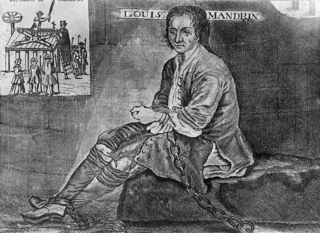 Torturen på rattet og henrettelse av Louis Mandrin (1724-55) av French School