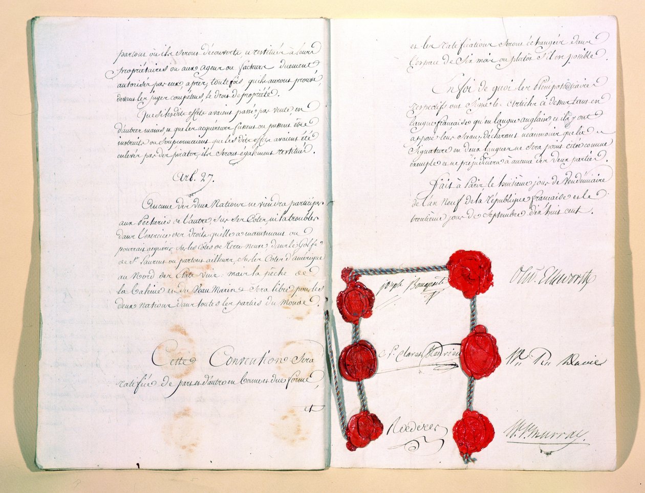 Mortefontaine-traktaten, 30. september 1800 av French School