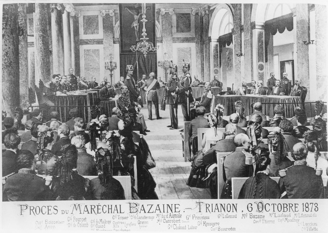 Rettsaken mot marskalk Bazaine, Trianon, 6. oktober 1873 av French School