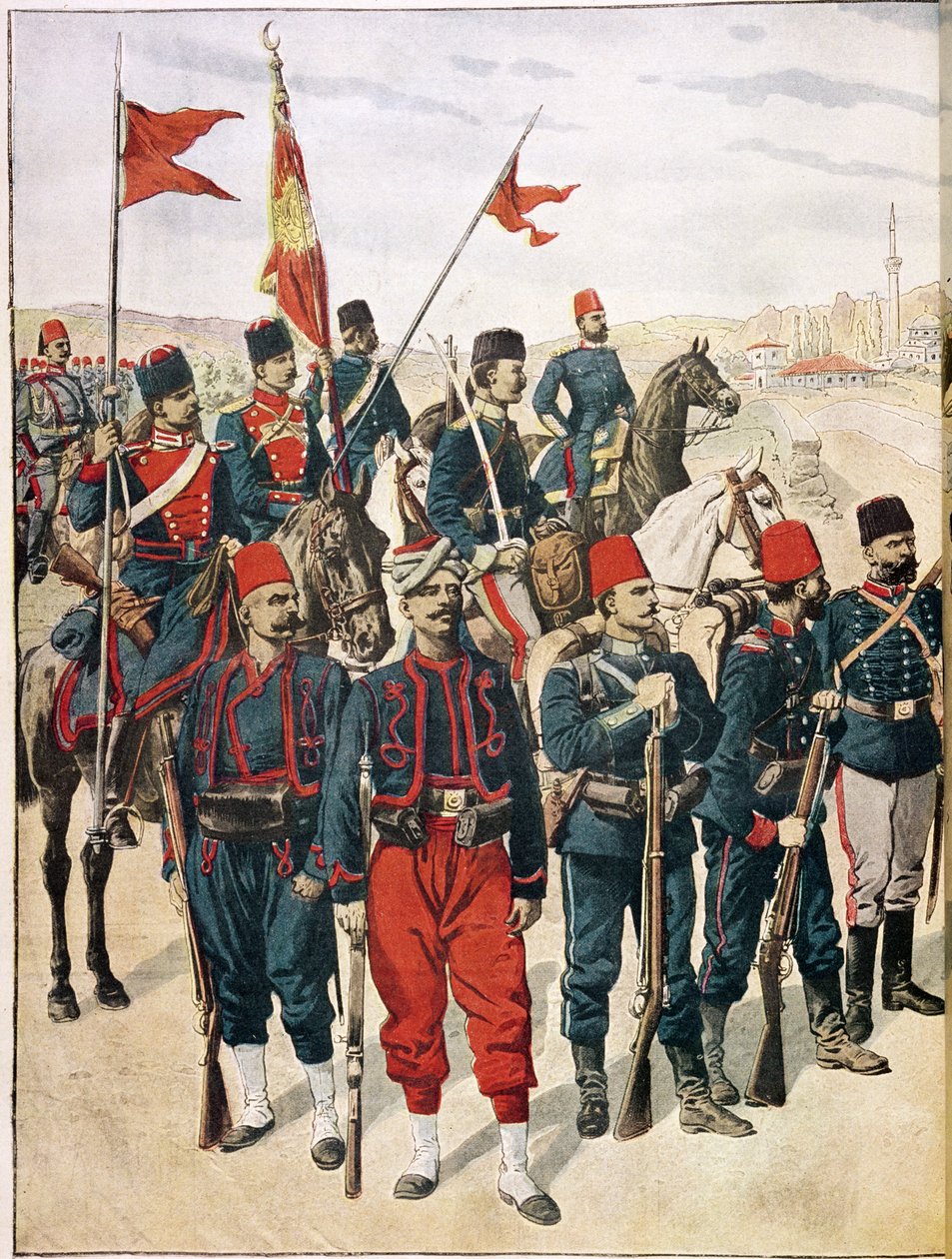 Den tyrkiske hæren under Balkankrigen, 1912-13 av French School