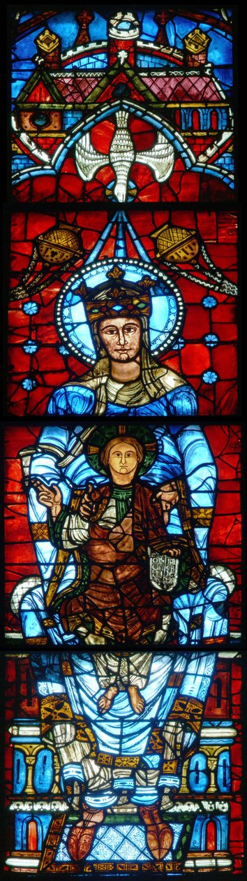 The Virgin and Child: Notre Dame de la Belle Verriere-vinduet av French School