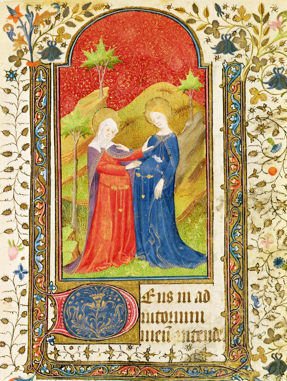 The Visitation, fra The Hours of Isabella the Catholic av French School