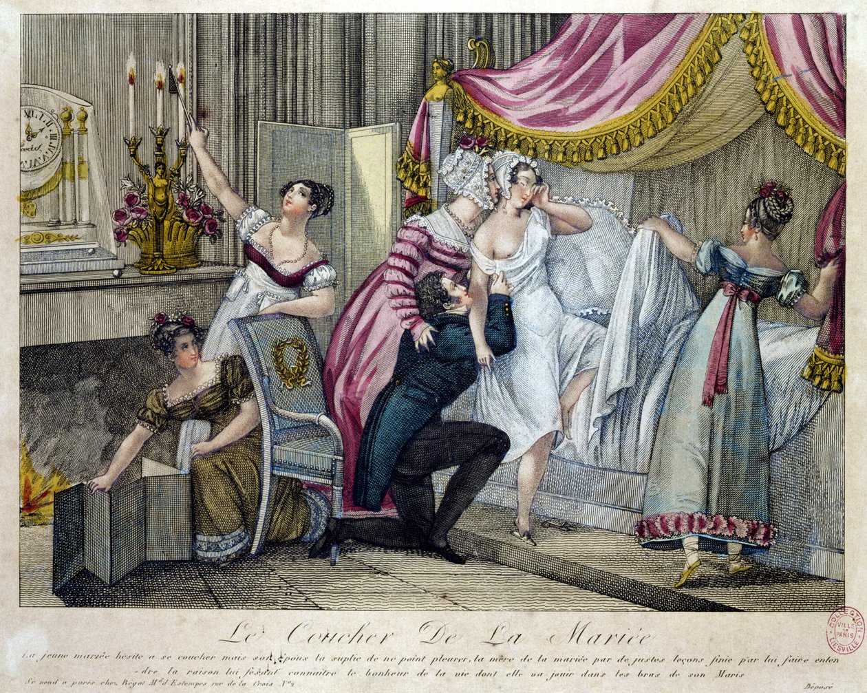 Bryllupsnatten, ca. 1820 av French School