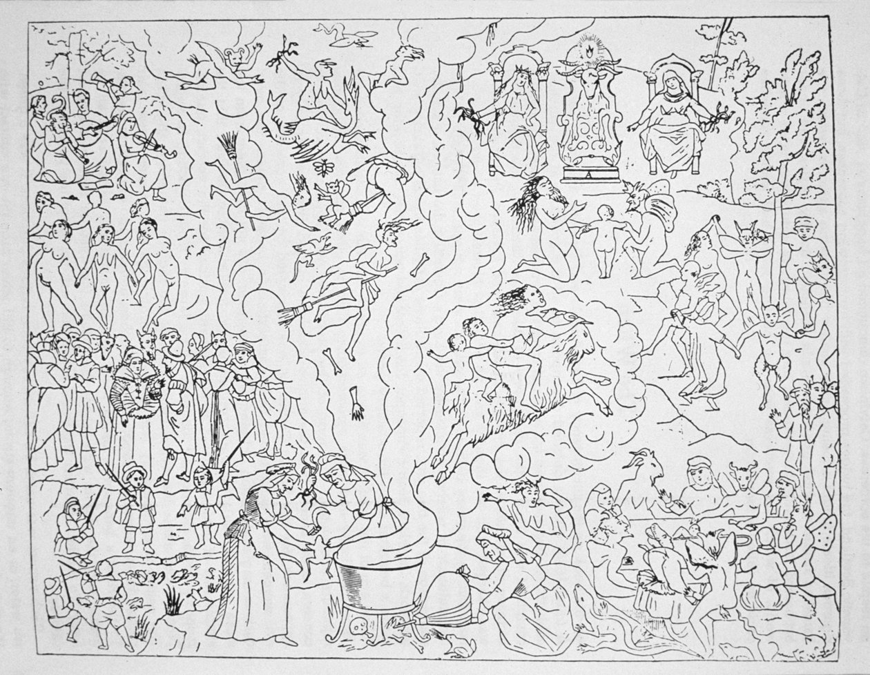 The Witches Sabbath, kopi av en illustrasjon fra Tableau de l