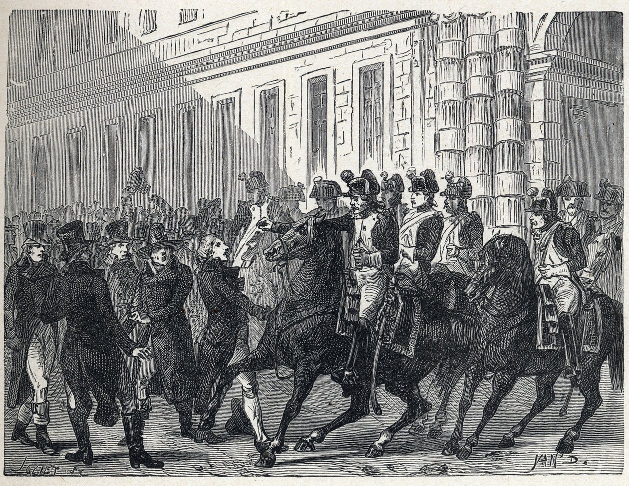 The army dispersed the deputes during the coup d