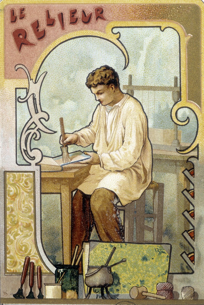 Bindemidlet - chromo av French School