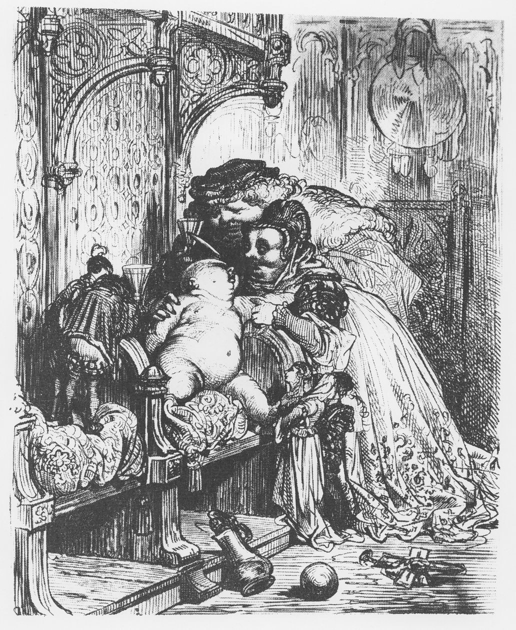 The birth of Pantagruel, illustration from 