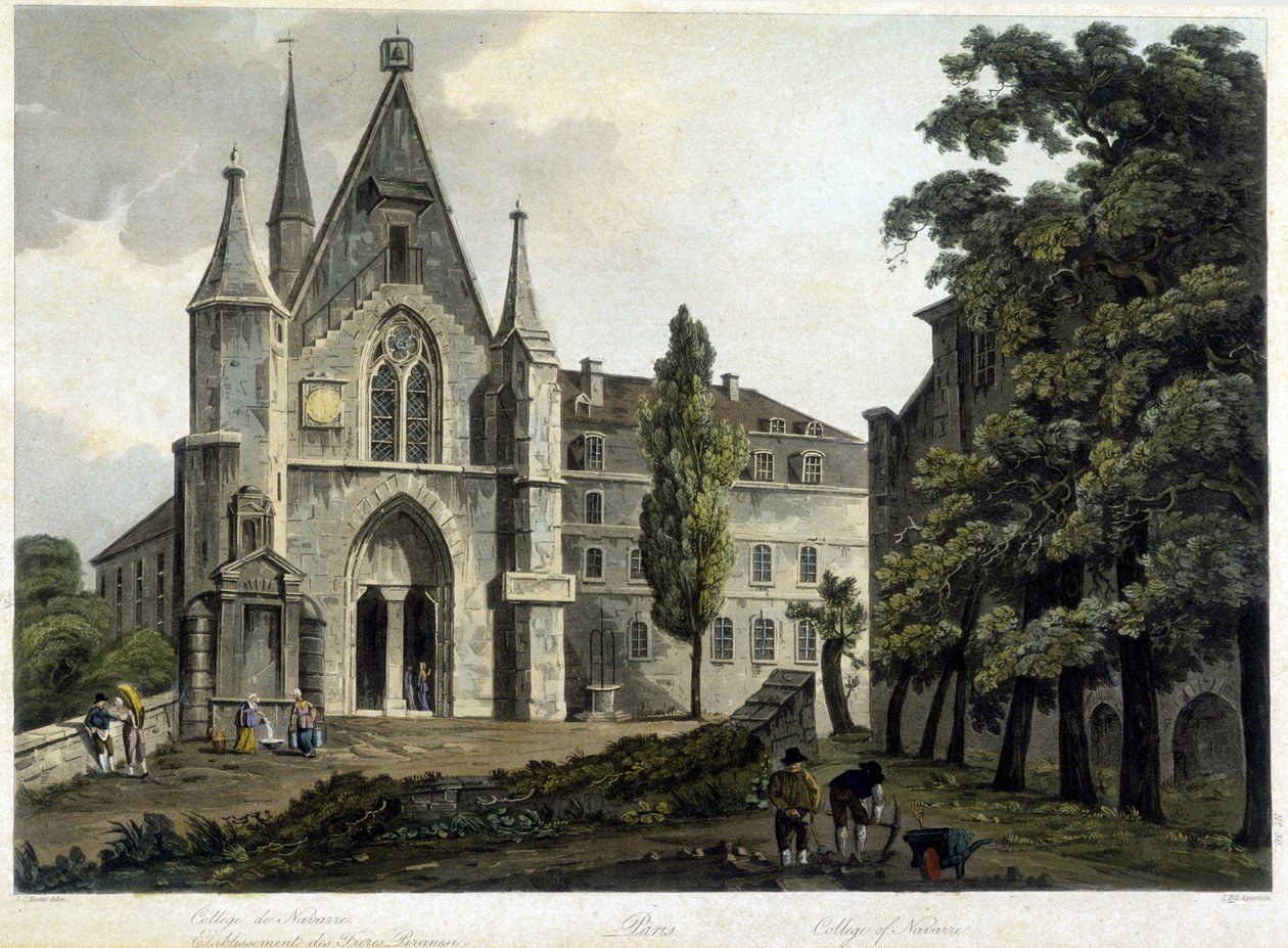 Kapellet til høyskolen i Navarre rundt 1804 (polyteknisk skole). av French School