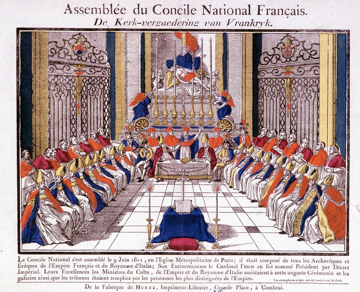 Presteskapet i Frankrike og Italia møttes i Paris til forsamlingen av det franske nasjonalrådet 9. juni av French School