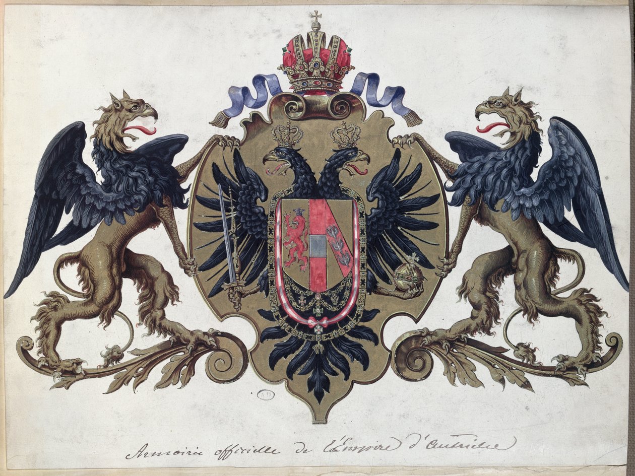 Våpenskjoldet til det østerrikske imperiet, før 1867 av French School