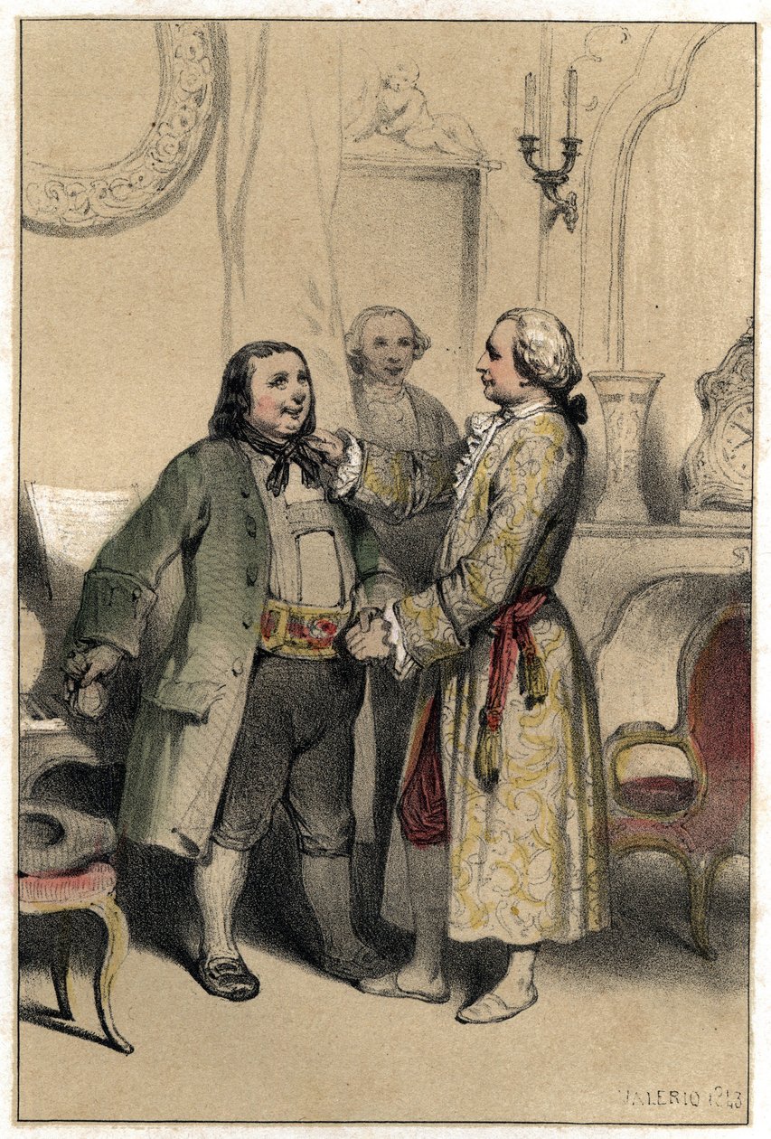 The composer Joseph Haydn received a man who came to ask him to compose a menuet for his daughter
