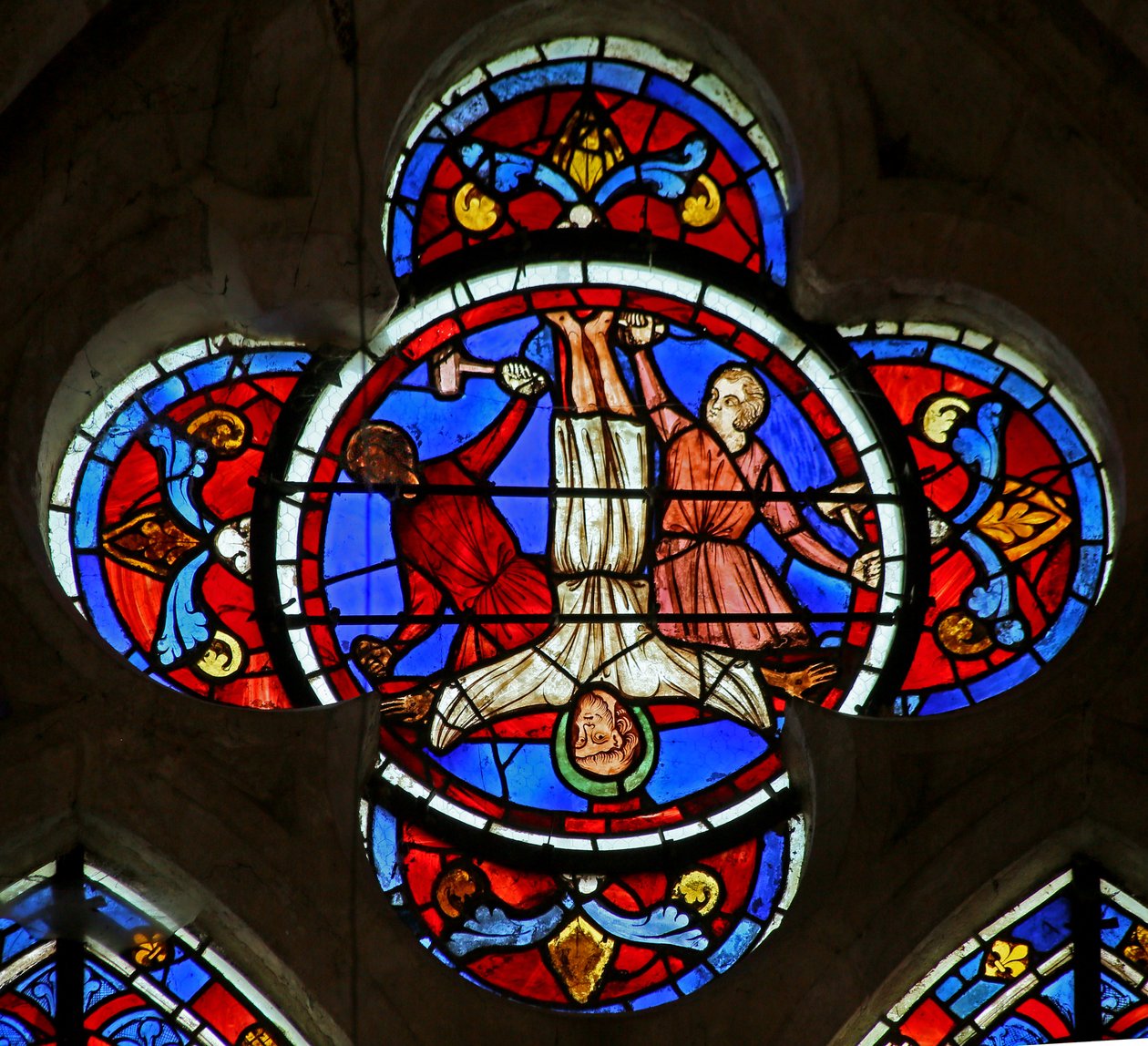 Korsfestelsen av St Peter av French School