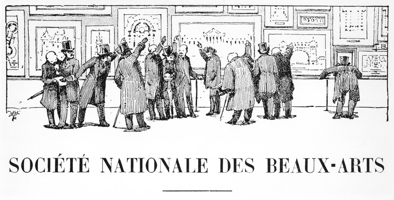 Institutt for arkitektur, Societe Nationale des Beaux-Arts, Salon av 1910, illustrasjon fra LArchitecture, 1910 av French School
